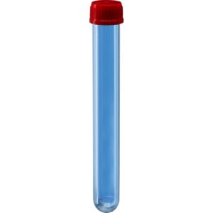 TC-TUBE 15 ml 125 x 16 PS + CAP RED x 5 Unid.