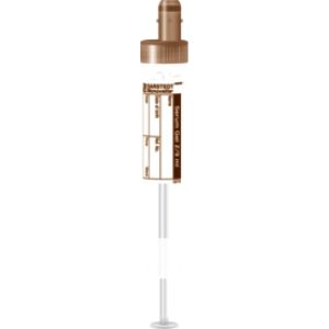S-Monovette® Suero Gel CAT, 9 ml, cierre marrón, (LxØ): 92 x 16 mm, con etiqueta de papel