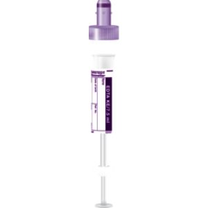 S-Monovette® EDTA K3, 7,5 ml, cierre violeta, (LxØ): 92 x 15 mm, con etiqueta de papel