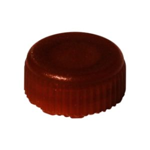 Tapón de rosca, marrón, adecuada para microtubo roscado, 500 unidades/bolsa